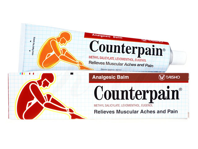 カウンターペインホット、カウンターペインプラス、カウンターペインクールのそれぞれの特徴を生かした作用で痛みや炎症を改善する消炎鎮痛剤です。捻挫
